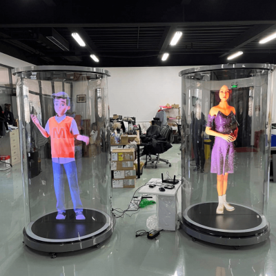 21.5英寸仿真数字人展台-虚拟全息人