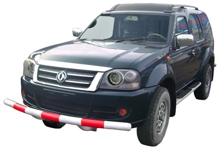 煤矿无轨胶轮车失速保护失速柔性拦截装置